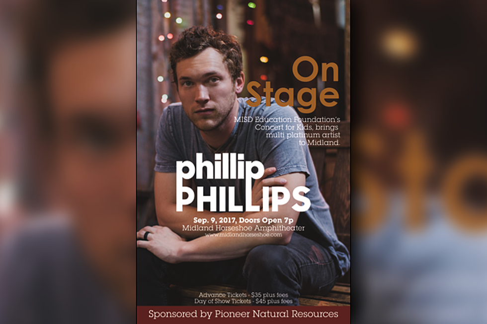 See Phillip Phillips in Concert in Midland at the Midland Horseshoe Ampitheater